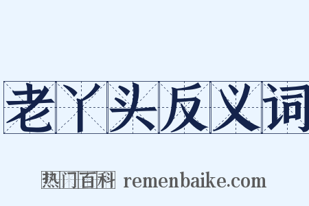 老丫头反义词是什么意思的图片